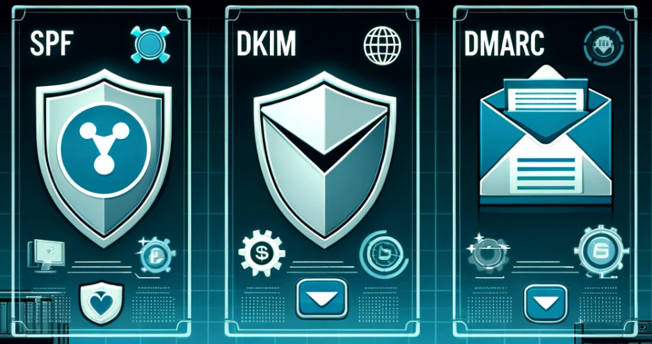 Email authentication methods like SPF DKIM and DMARC